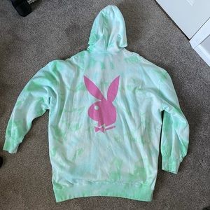 Missguided Playboy Tie-Dye Hoodie
